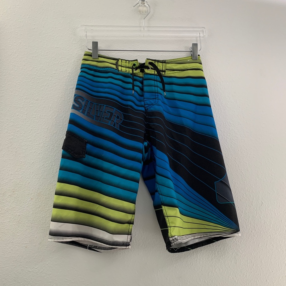Quicksilver board shorts. Size tag unreadable.